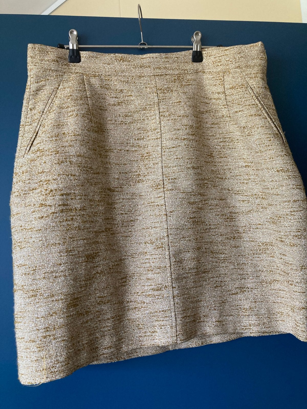 Purdey Sey goudkleurige rok maat 42 tot op de knie, nieuw, Ophalen, Maat 42/44 (L), Nieuw, Knielengte