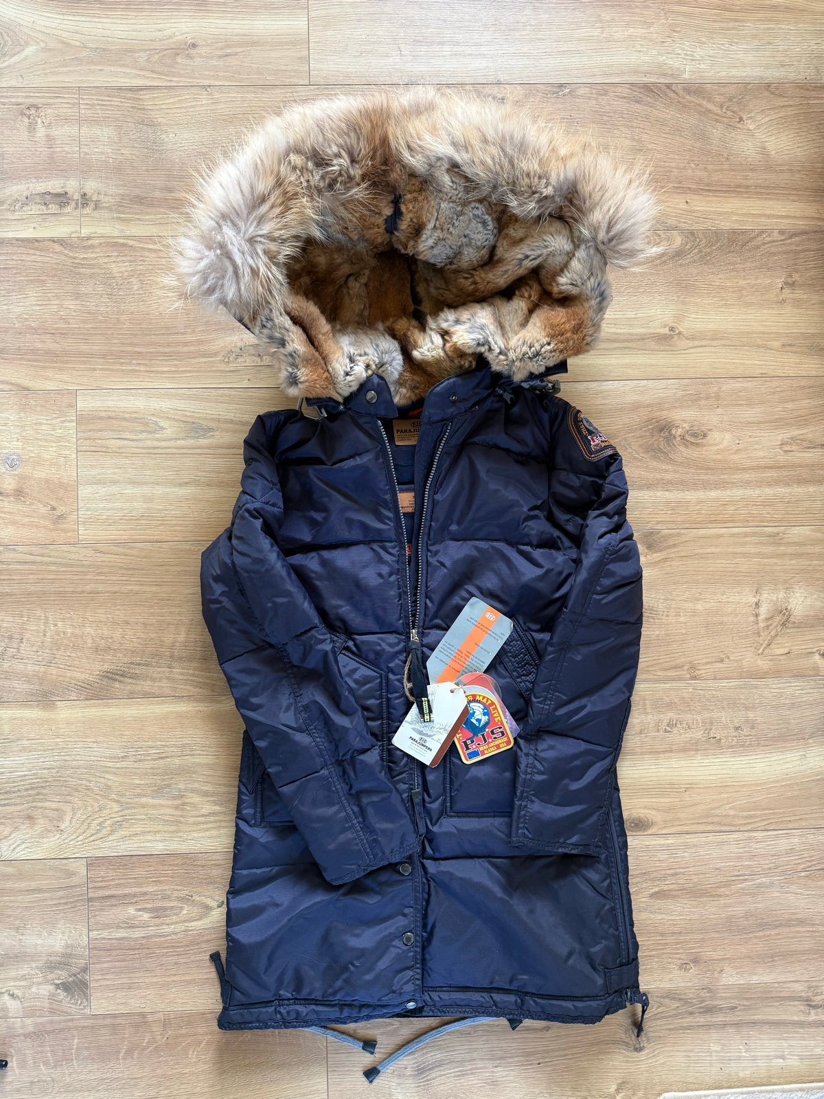 Parajumpers Long Bear Jas Dames - Maat S - Nieuw met kaartje, Verzenden, Nieuw, Maat 36 (S), Blauw