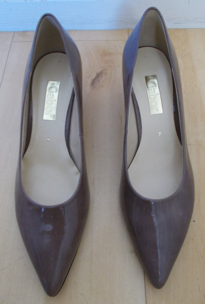 Mooie bruine lak pumps van Gabor! maat 7, Pumps, Bruin, Verzenden, Nieuw