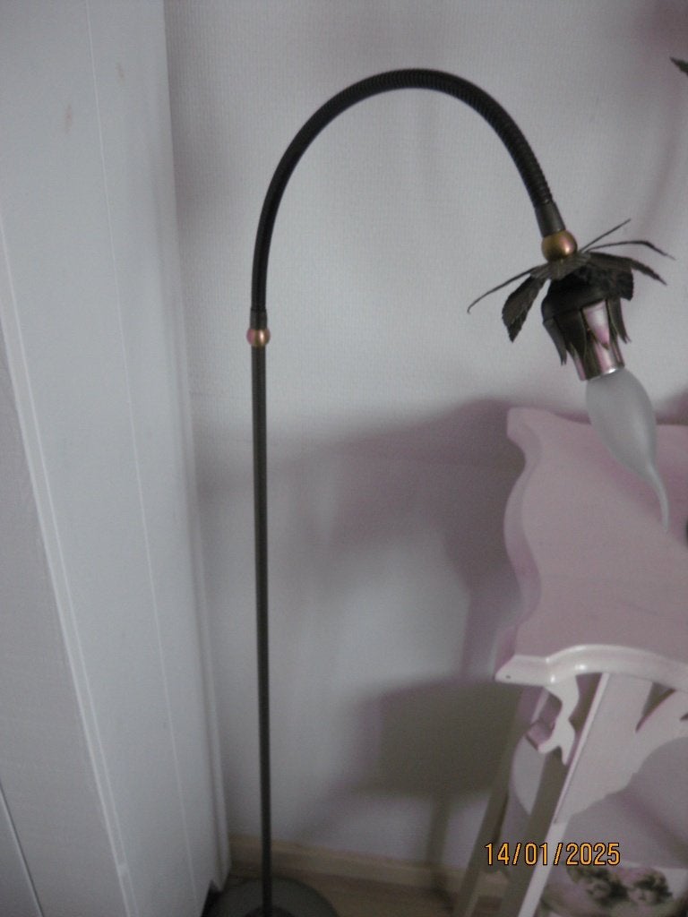 vintage vloerlamp, Huis en Inrichting, Lampen | Vloerlampen, Ophalen, Gebruikt, Vintage, Metaal