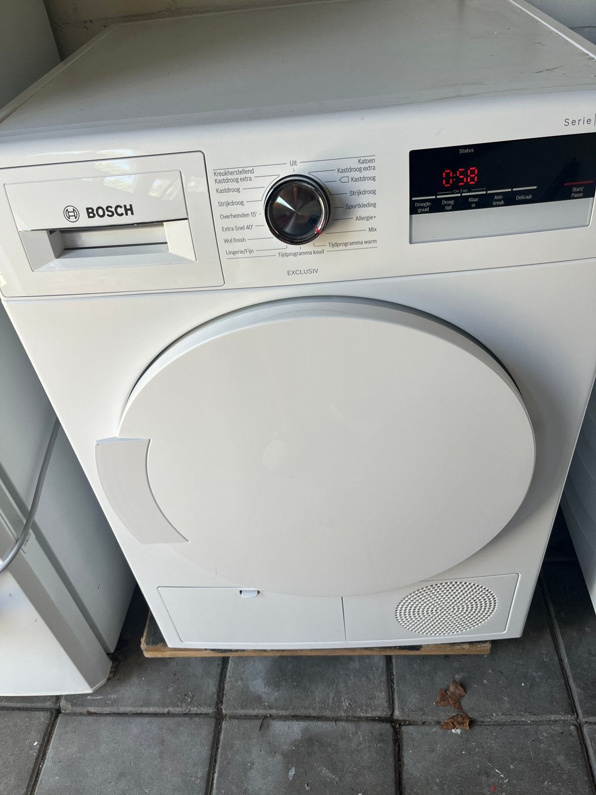 Bosch wasdroger, 6 tot 8 kg, Ophalen of Verzenden, Zo goed als nieuw, Condens