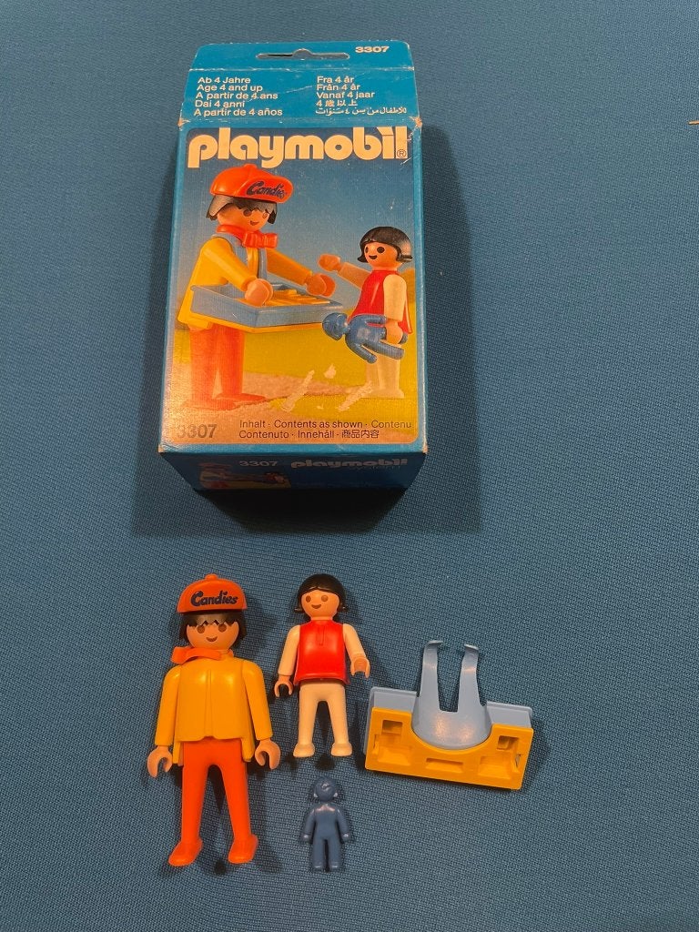 Playmobil 3307 – IJsverkoper - compleet met doos, Gebruikt, Complete set, Ophalen of Verzenden, Figuren