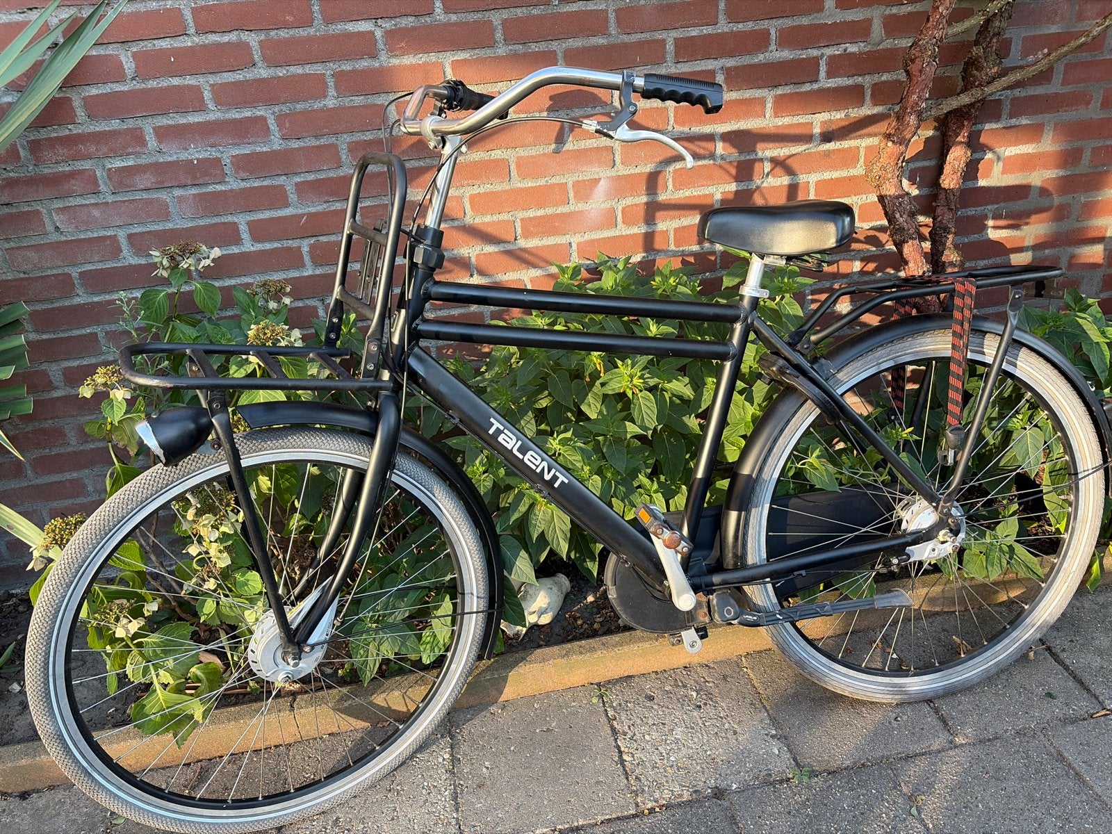 Talent Transportfiets - Zwart, Gebruikt 28 inch, Ophalen, Gebruikt, Overige merken, Versnellingen
