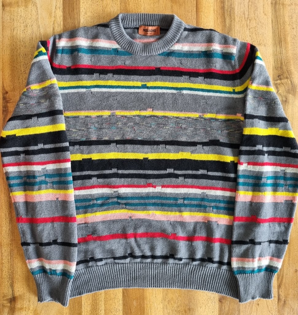 Cashmere Missoni Trui - (L- Made in Italy), Kleding | Heren, Maat 52/54 (L), Meerkleurig, Ophalen of Verzenden, Zo goed als nieuw