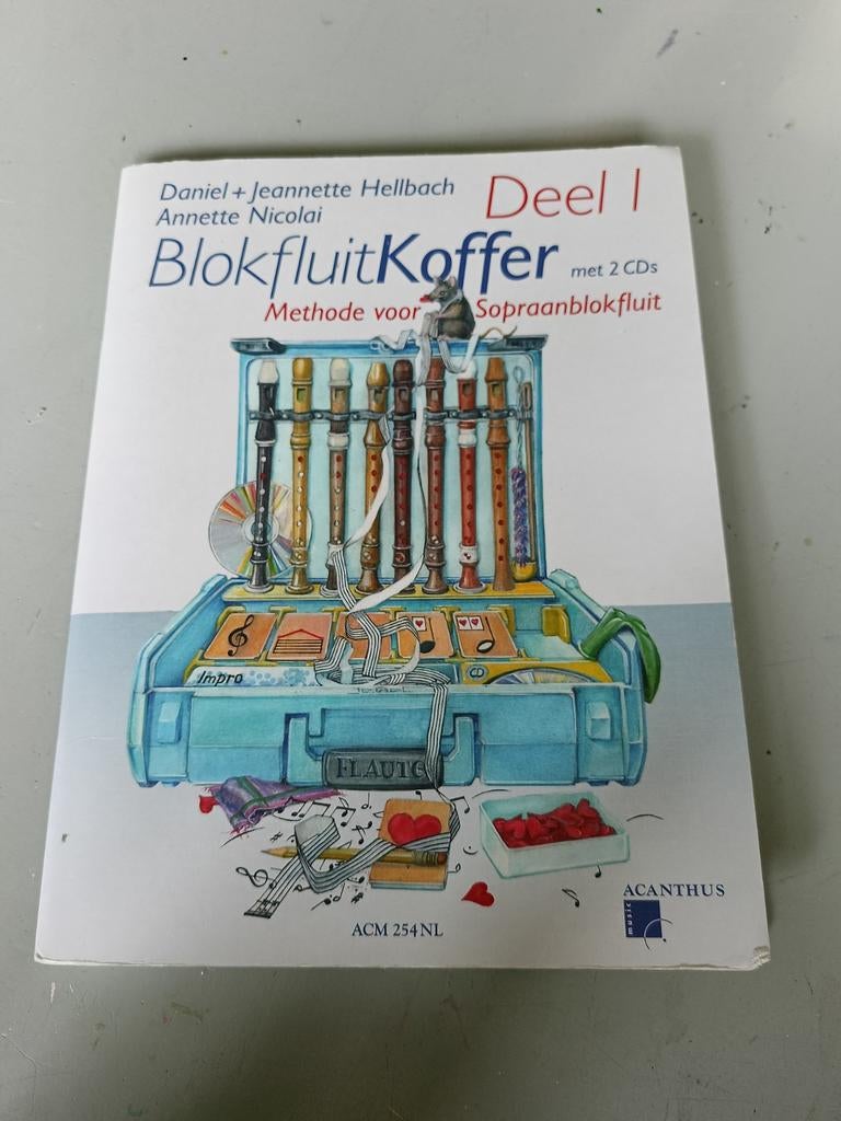 Blokfluitkoffer deel 1, methode voor sopraanblokfluit, Ophalen of Verzenden