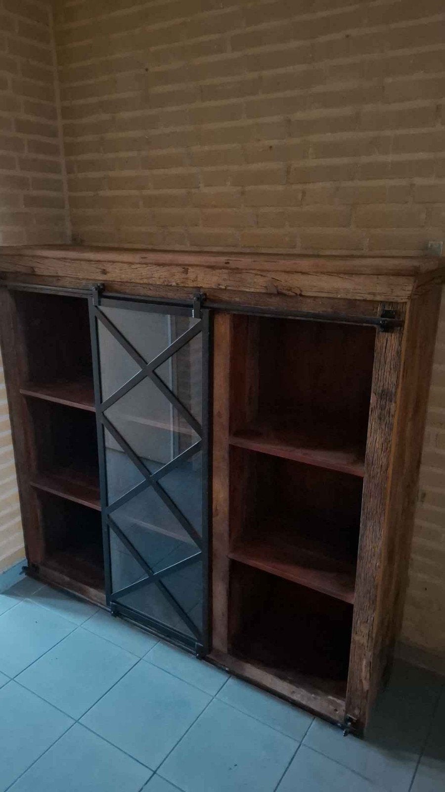 vetrinekast ,Teak outlet meubel., Ophalen, Nieuw, 25 tot 50 cm, Minder dan 100 cm