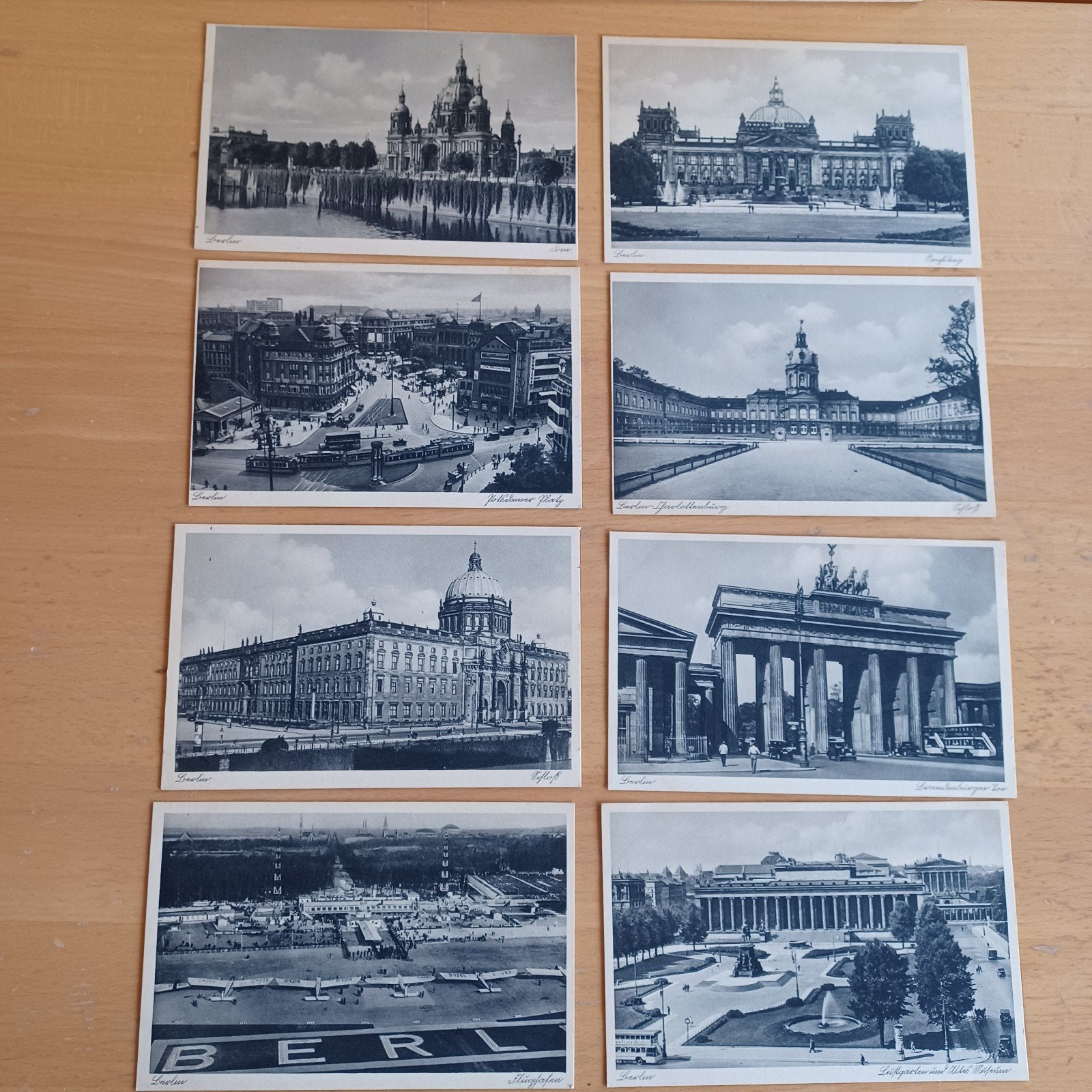 Set van 8 oude ansichtkaarten van Berlijn, Duitsland, Verzamelen, Ophalen of Verzenden, 1920 tot 1940, Ongelopen, Duitsland