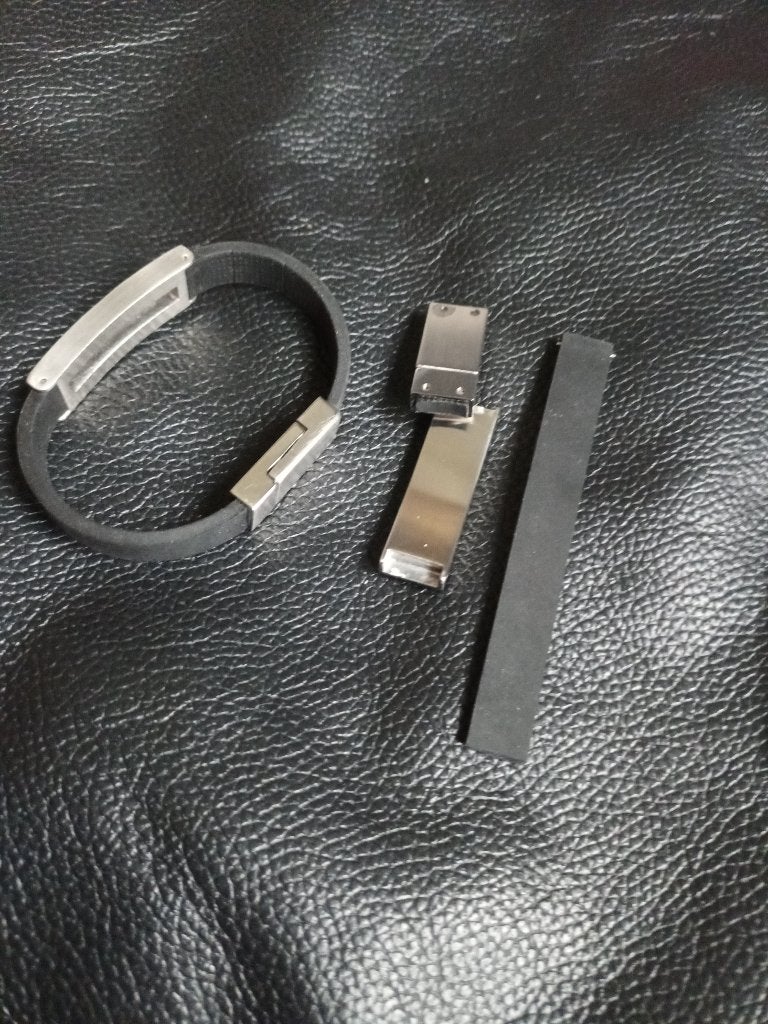 Steel Jewel zwarte armband zwart bandje metaal staal mannen, Sieraden, Tassen en Uiterlijk, Ophalen of Verzenden, Gebruikt, Zwart