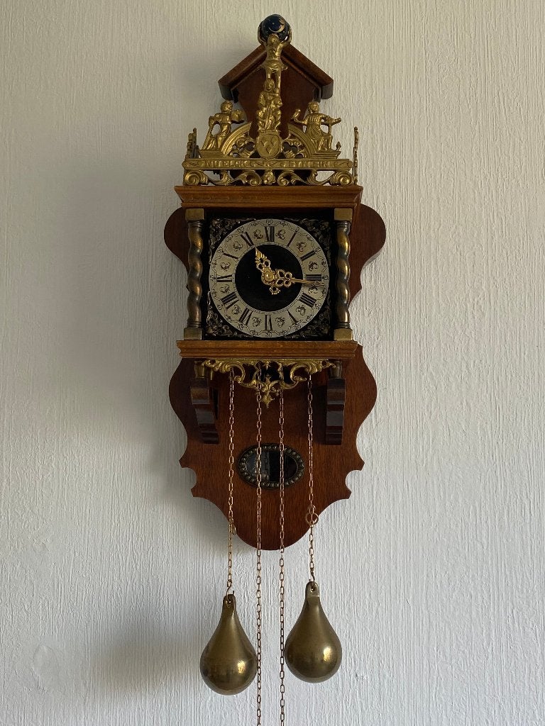 prachtige gereviseerde Zaanse klok, Antiek en Kunst, Ophalen