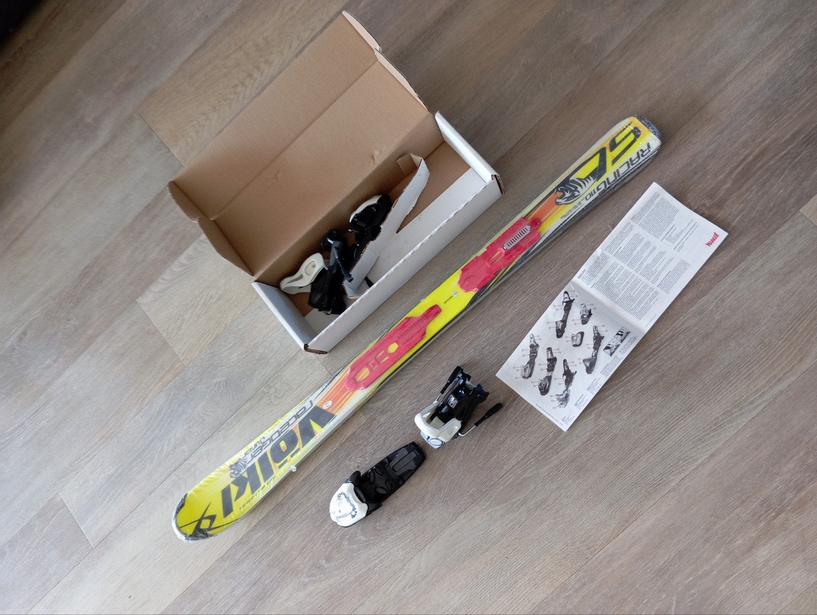 Nieuwe Völkl Racetiger Junior ski's 110cm Marker bindinge, Overige merken, 100 tot 140 cm, Nieuw, Ophalen of Verzenden