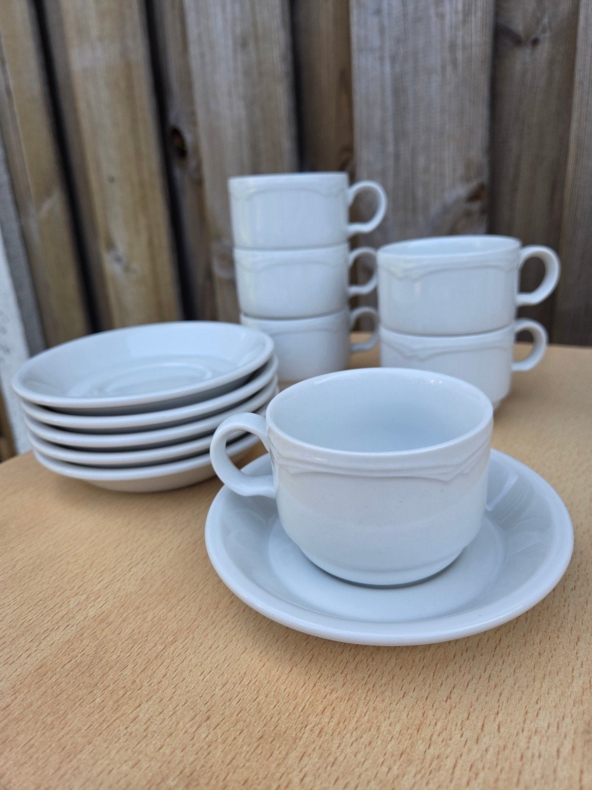 6 koffiekopjes met 6 bijpassende schotels, Antiek en Kunst, Ophalen