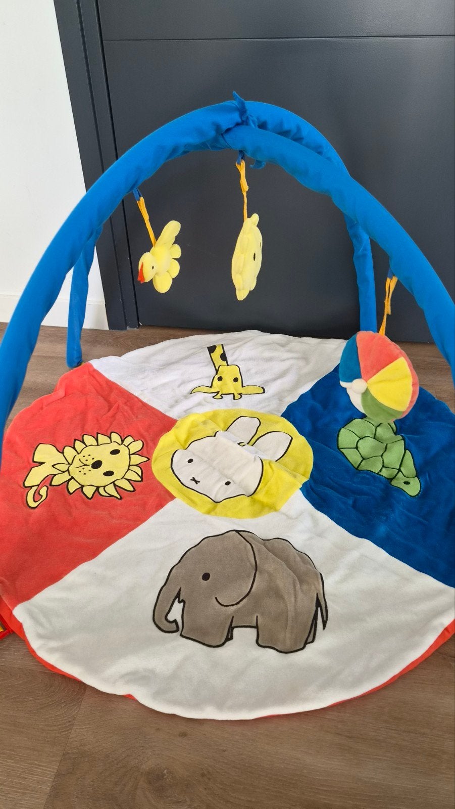 Speelkleed met speelboog en dierenfiguren, Ophalen