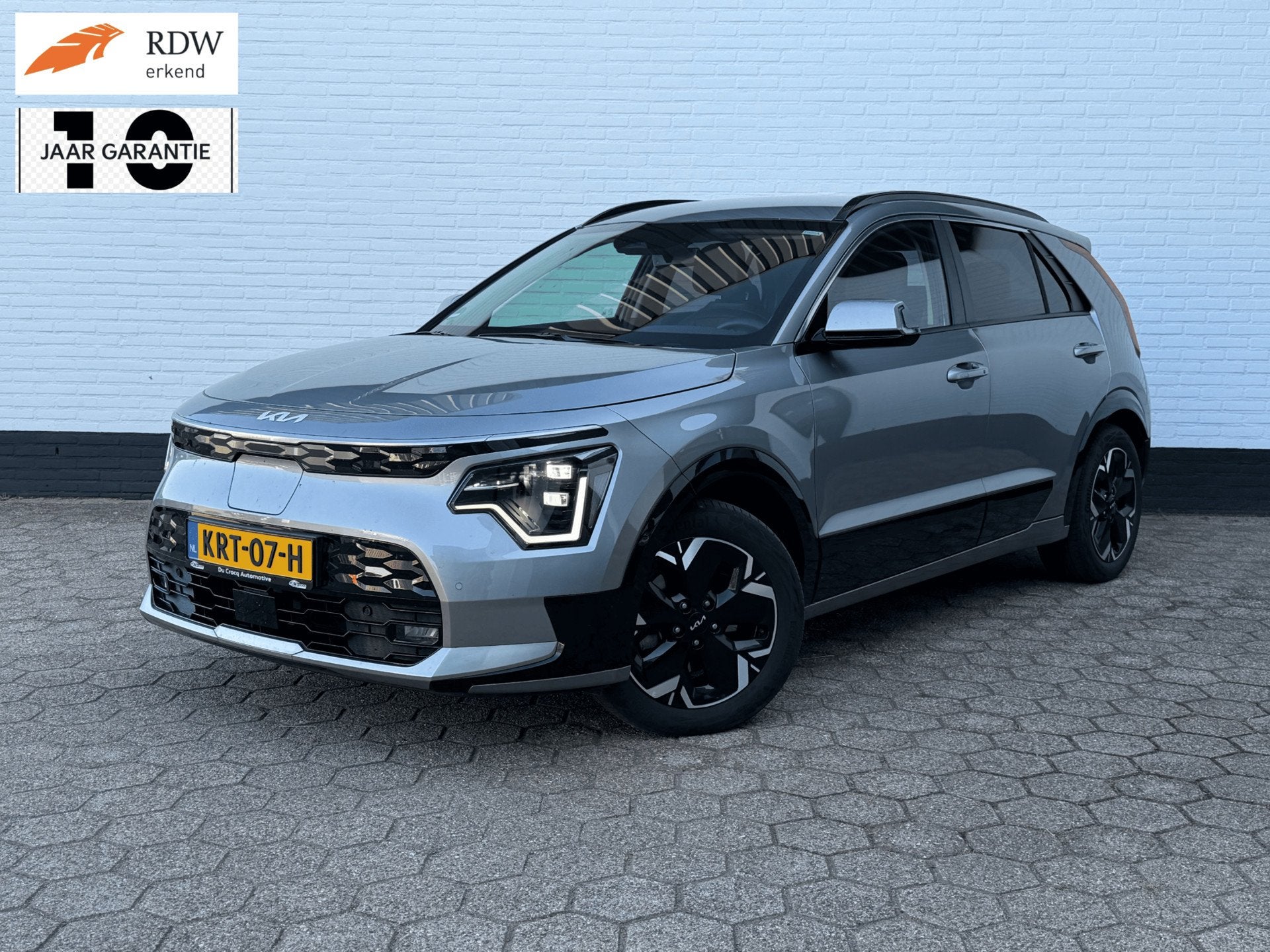 Kia Niro EV DynamicPlusLine 64.8 kWh ACC l CAMERA l TREKHAAK, Gebruikt, 1657 kg, Leder en Stof, Origineel Nederlands
