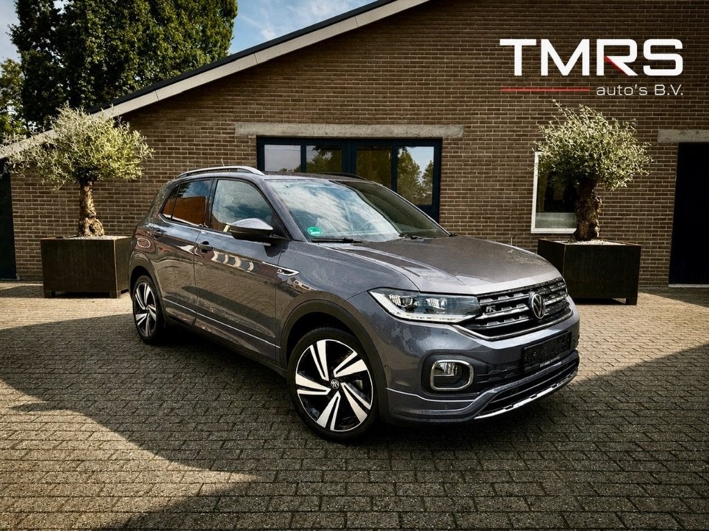 VW T-Cross 1.0 TSI DSG 2x R-Line ACC AHK Camera VOL, Munchen, Volkswagen, SUV of Terreinwagen, Zilver of Grijs