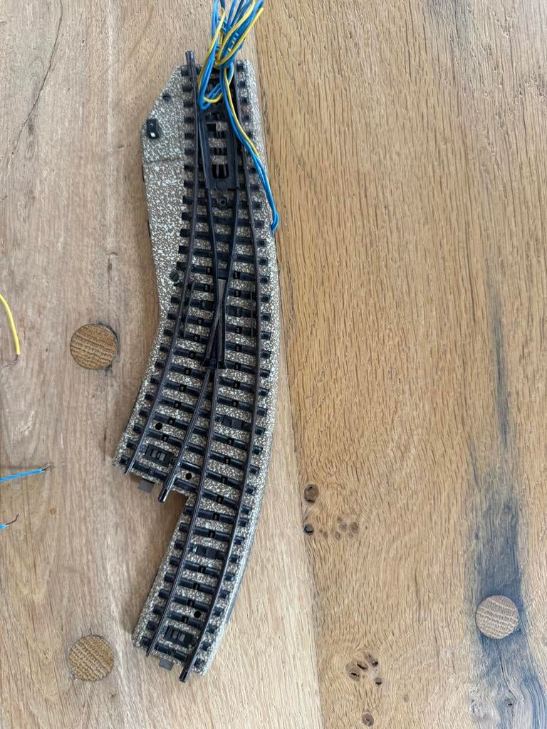 Märklin H0 M-rails elektrische wissels en kruising, Hobby en Vrije tijd, Modeltreinen | H0, Wisselstroom, Gebruikt, Rails, Ophalen of Verzenden