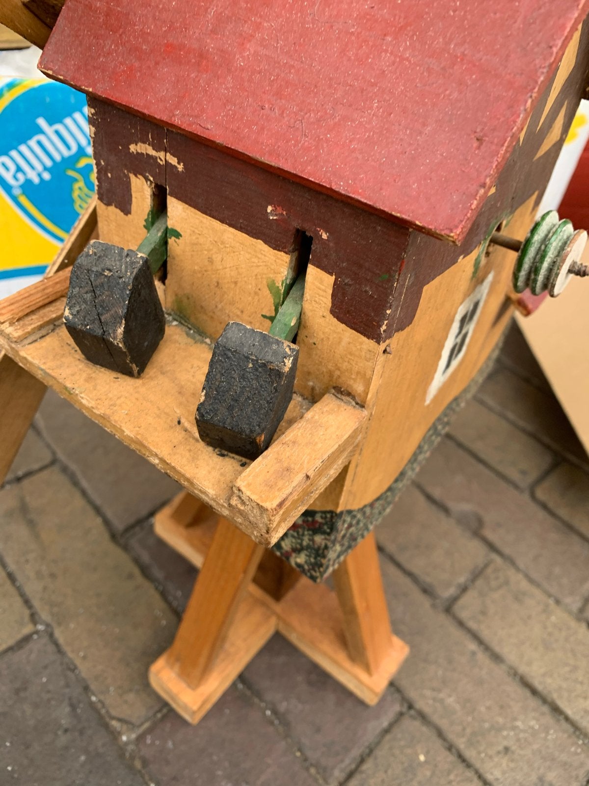 Unieke handgemaakte houten windmolen - Volkskunst, Ophalen of Verzenden