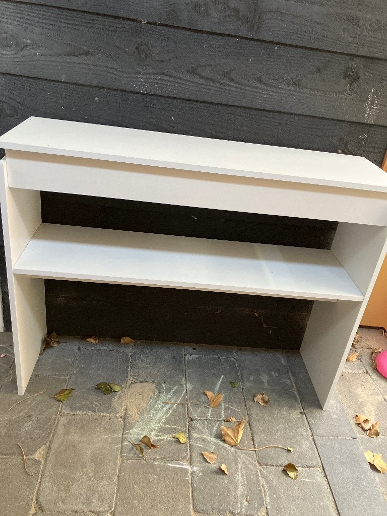 Stevige en sterke (side)table, zo goed als nieuw!, Ophalen, 100 tot 150 cm, Zo goed als nieuw, 25 tot 50 cm