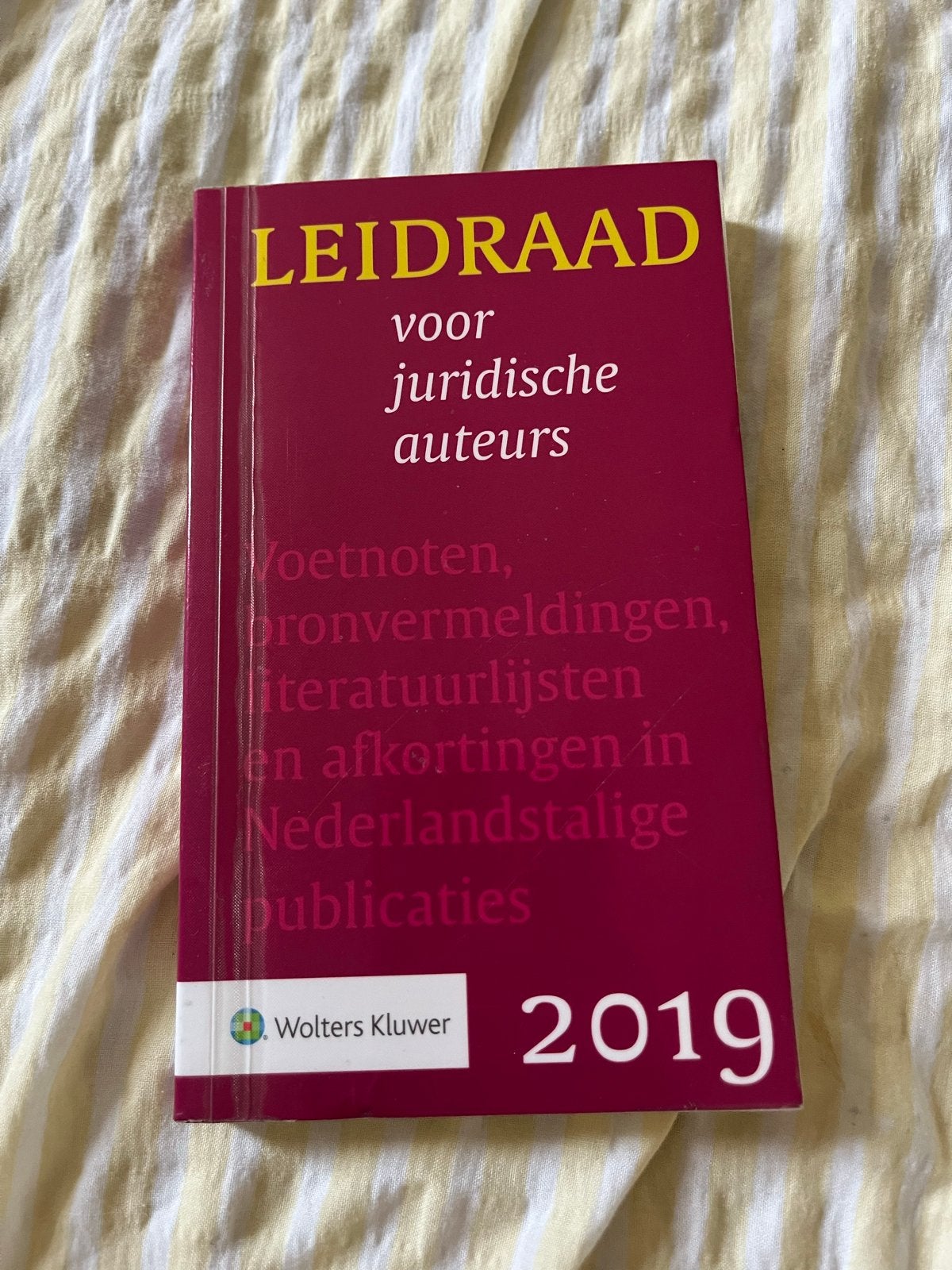 Leidraad voor juridische auteurs 2019 - Wolters Kluwer, Ophalen of Verzenden, Gamma, Zo goed als nieuw, HBO