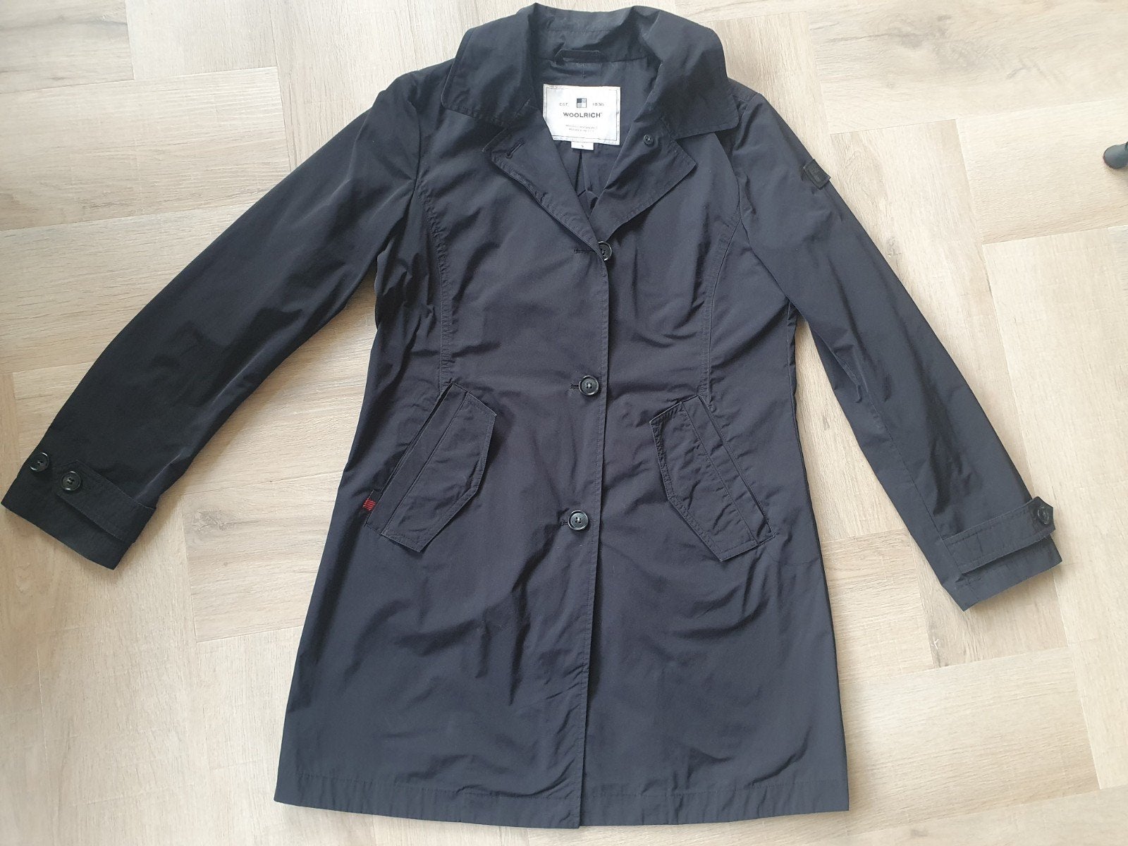 woolrich parka jas dames zwart maat S, Zwart, Ophalen of Verzenden, Zo goed als nieuw, Woolrich