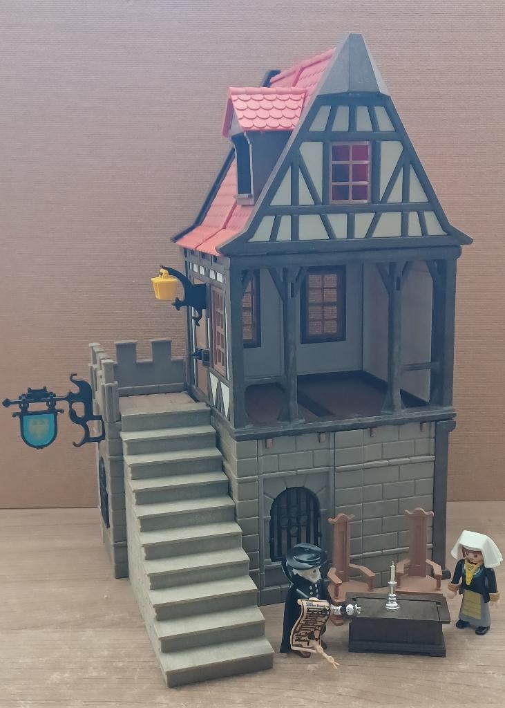 playmobil groot middeleeuws vakwerkhuis, Ophalen of Verzenden, Gebruikt, Los playmobil