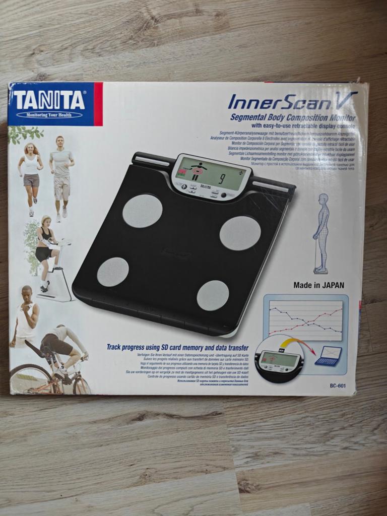 Tanita Innerscan V BC-601 weegschaal incl. vetpercentage, Witgoed en Apparatuur, Weegschalen, 100 kg of meer, Ophalen of Verzenden