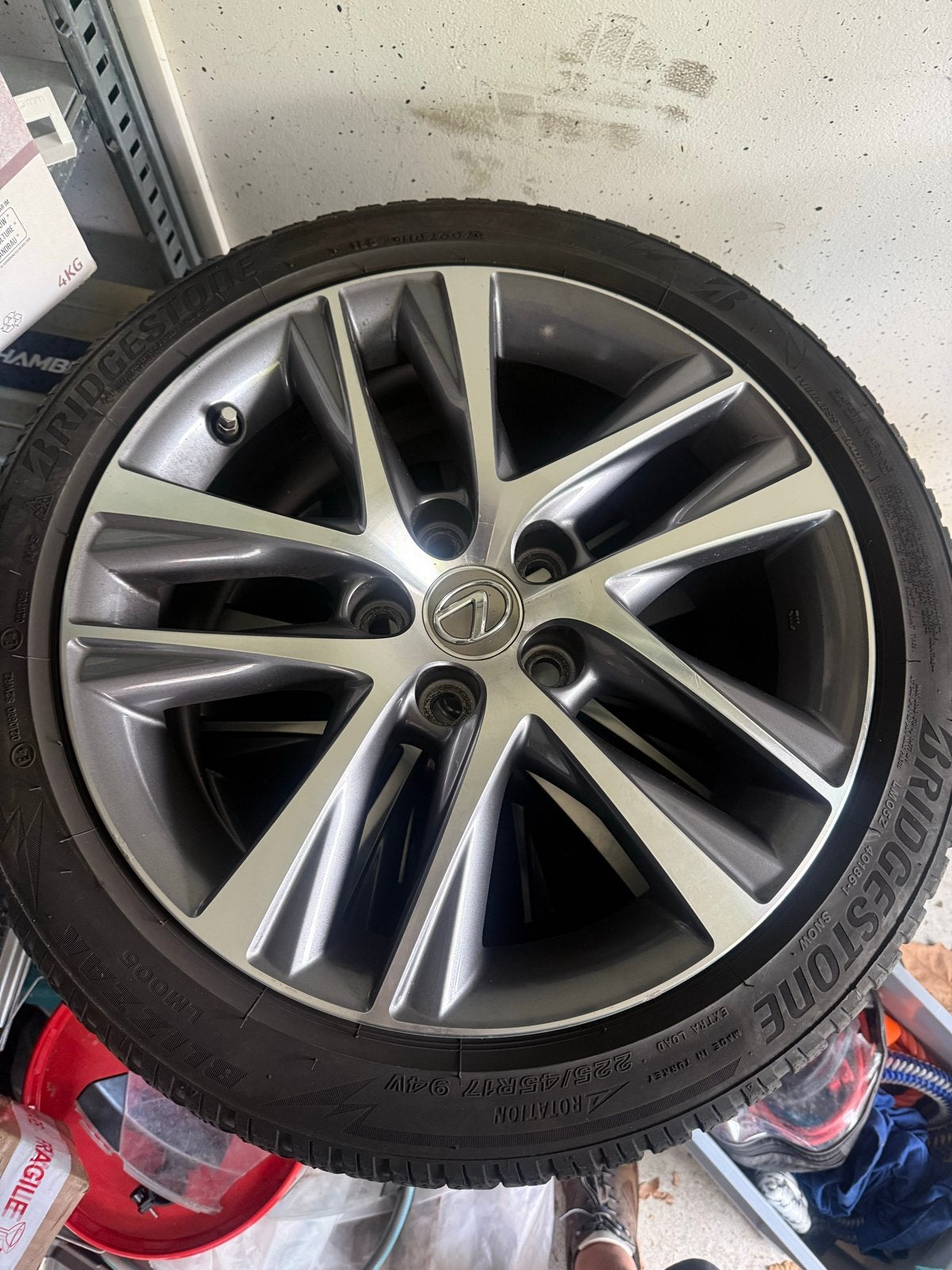 Originele Lexus IS300h 17 inch velgenset – zo goed als nieuw, Ophalen