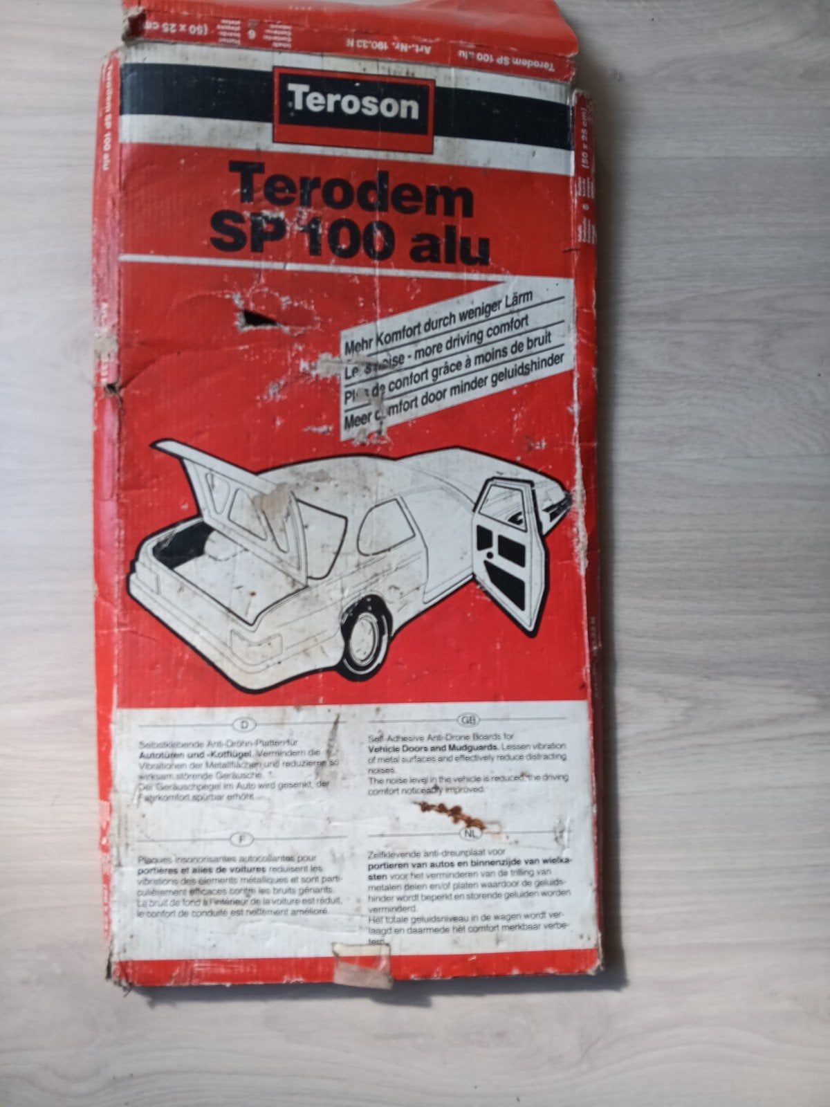 Teroson,Terodem SP 100 alu - Geluidsisolatie platen (6 stuk, Ophalen