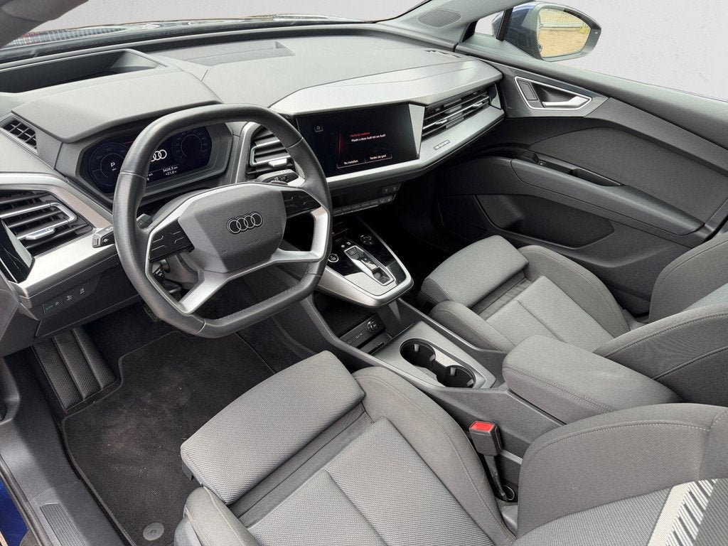 Audi Q4 e-tron 40 Launch edition Advanced 77 kWh SOH 87%, 52, Auto's, Audi, Automaat, Gebruikt, Met garantie (alle), Blauw