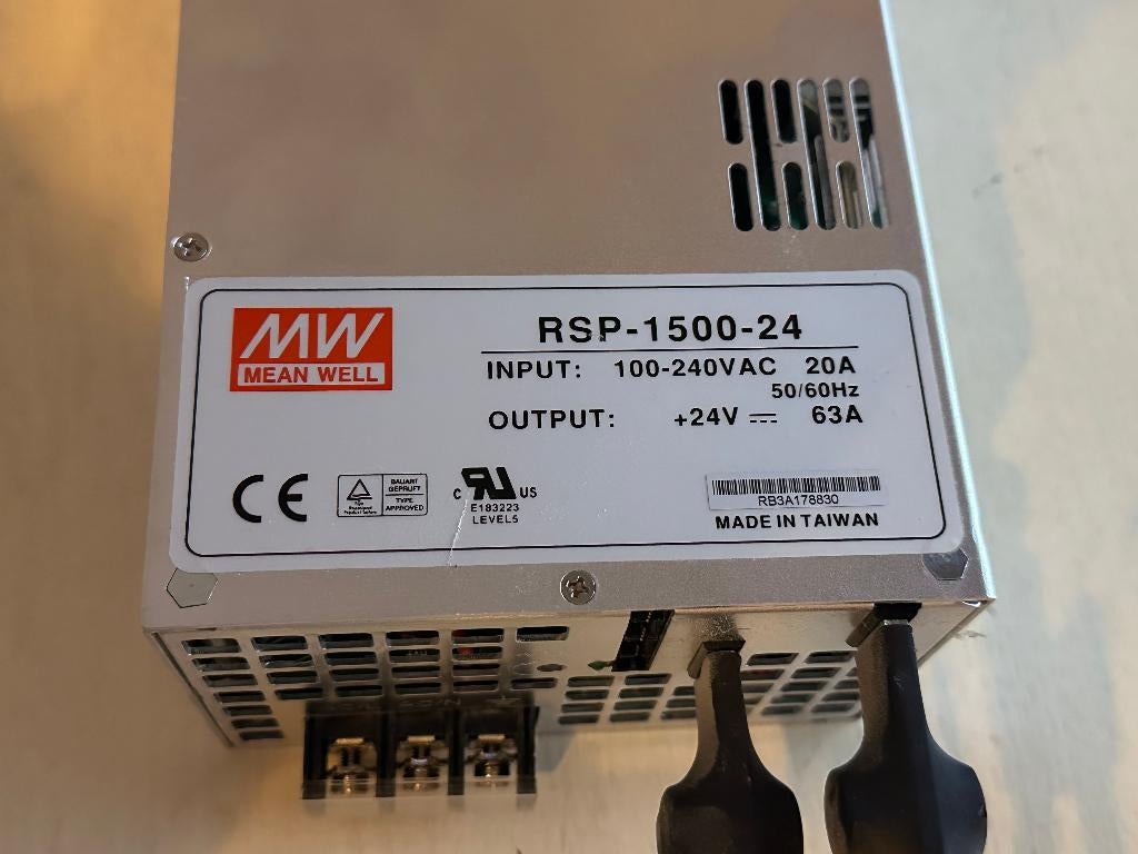 MEAN WELL RSP-1500-24 Voeding, Ophalen of Verzenden, Gebruikt