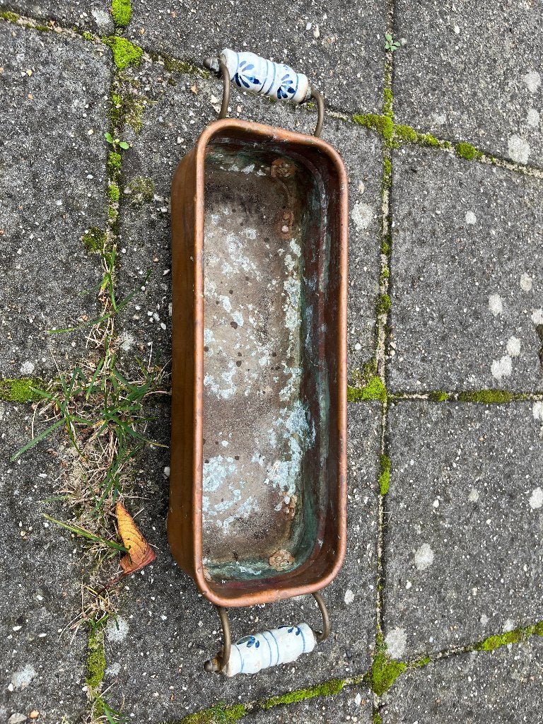 koperen bloembak, Ophalen, Koper