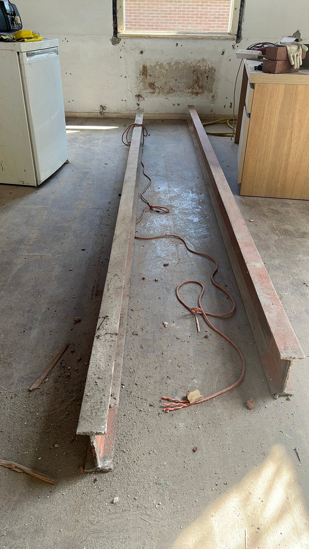 ijzeren balk, Doe-het-zelf en Verbouw, Metalen, Ophalen of Verzenden, Gebruikt