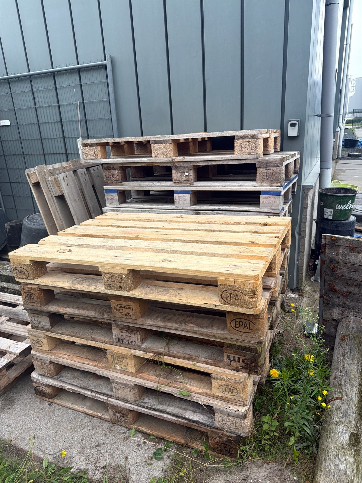 Zware houten pallets - 15 stuks maandelijks beschikbaar, Tuin en Terras, Haardhout, Ophalen