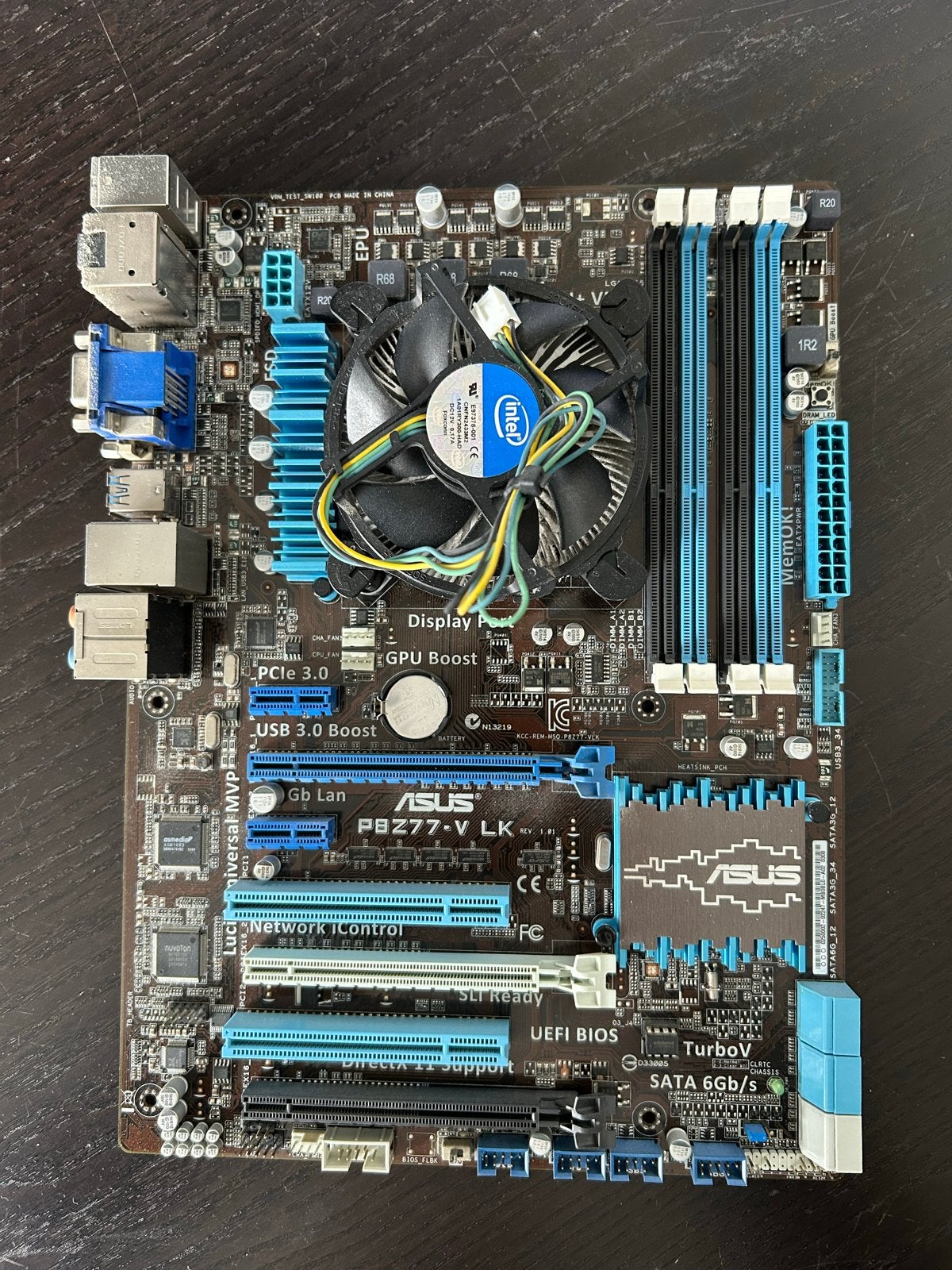 ASUS PBZ77-V LK Moederbord met Intel processor, Ophalen of Verzenden, Gebruikt, Intel, DDR3