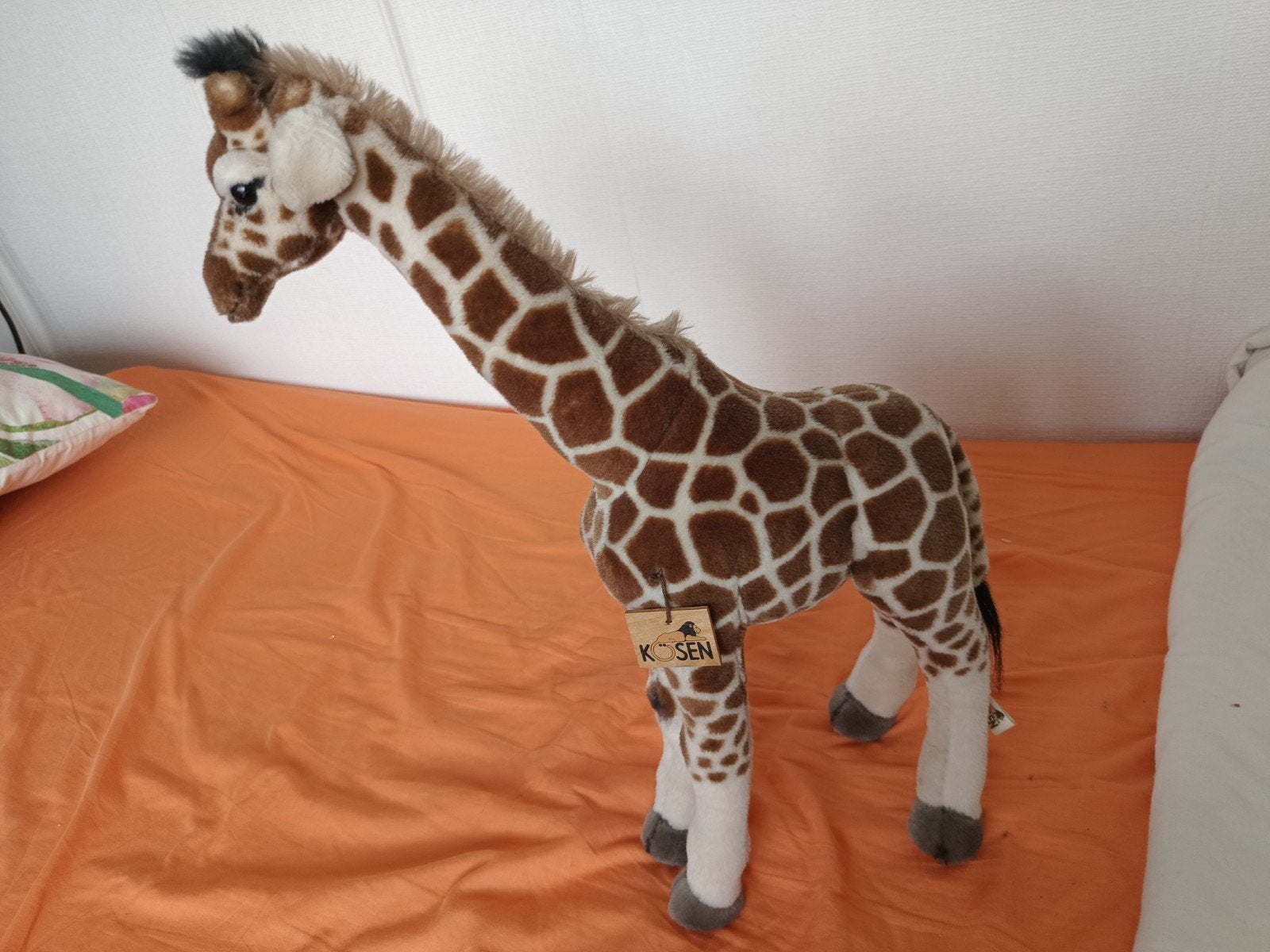 Kösen Giraffe Knuffel - Zo goed als nieuw, Overige merken, Giraf, Overige karakters, Ophalen of Verzenden