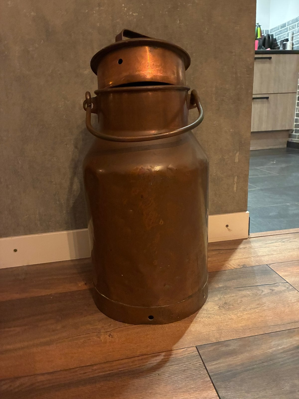 20 liter melkbus koper, Ophalen, Zo goed als nieuw