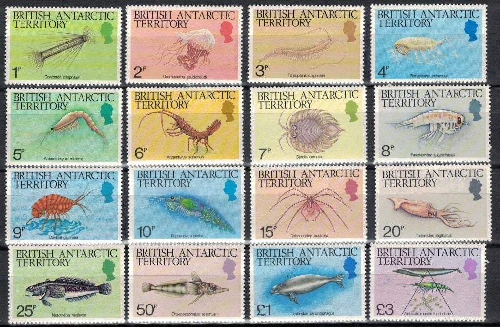 S691 Brits Antarctica 108/21 postfris Vissen, Verzenden, Postfris, Dier of Natuur