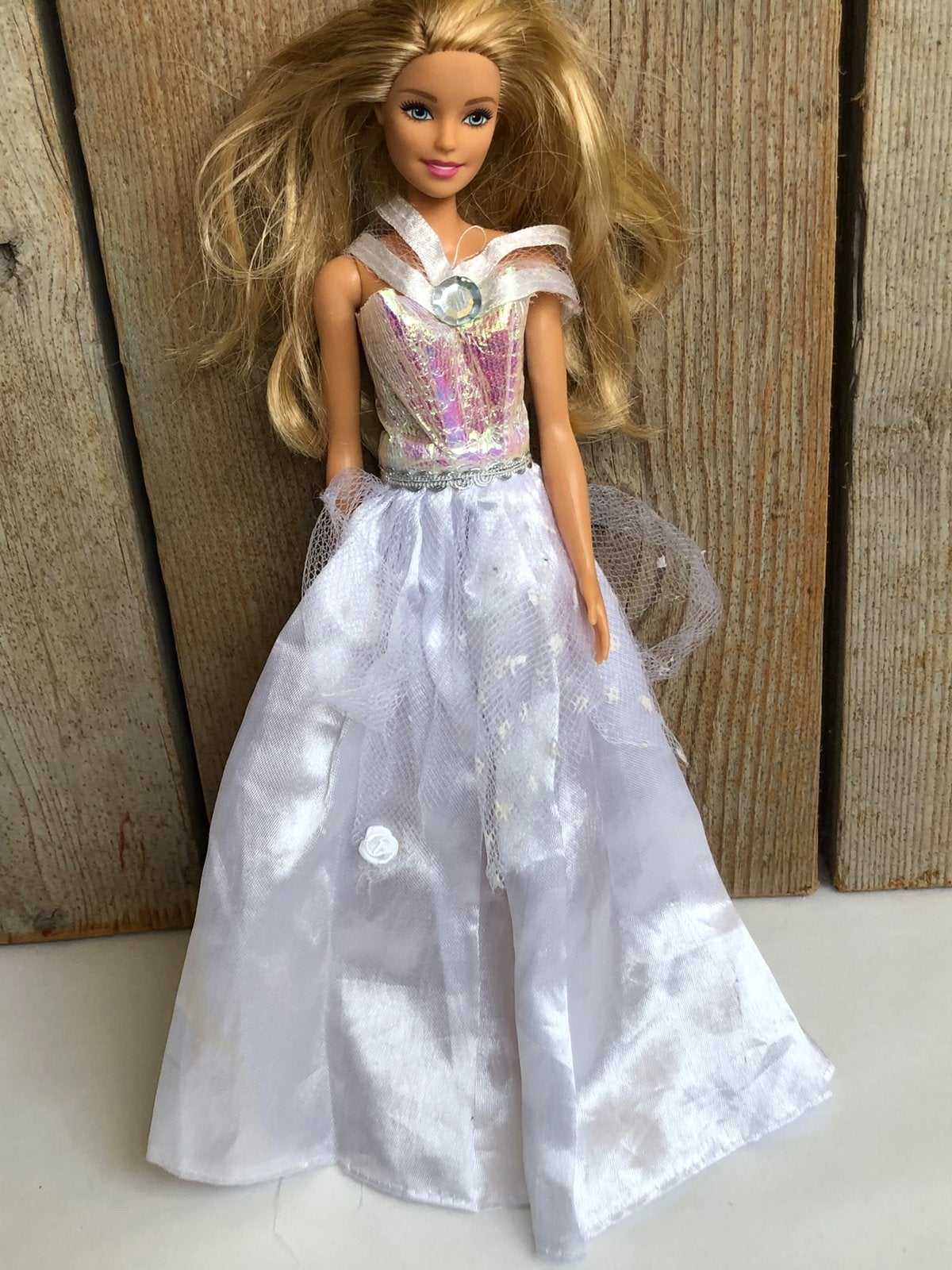 Chique stylvol feest jurk voor Barbie, Ophalen of Verzenden, Zo goed als nieuw, Barbie