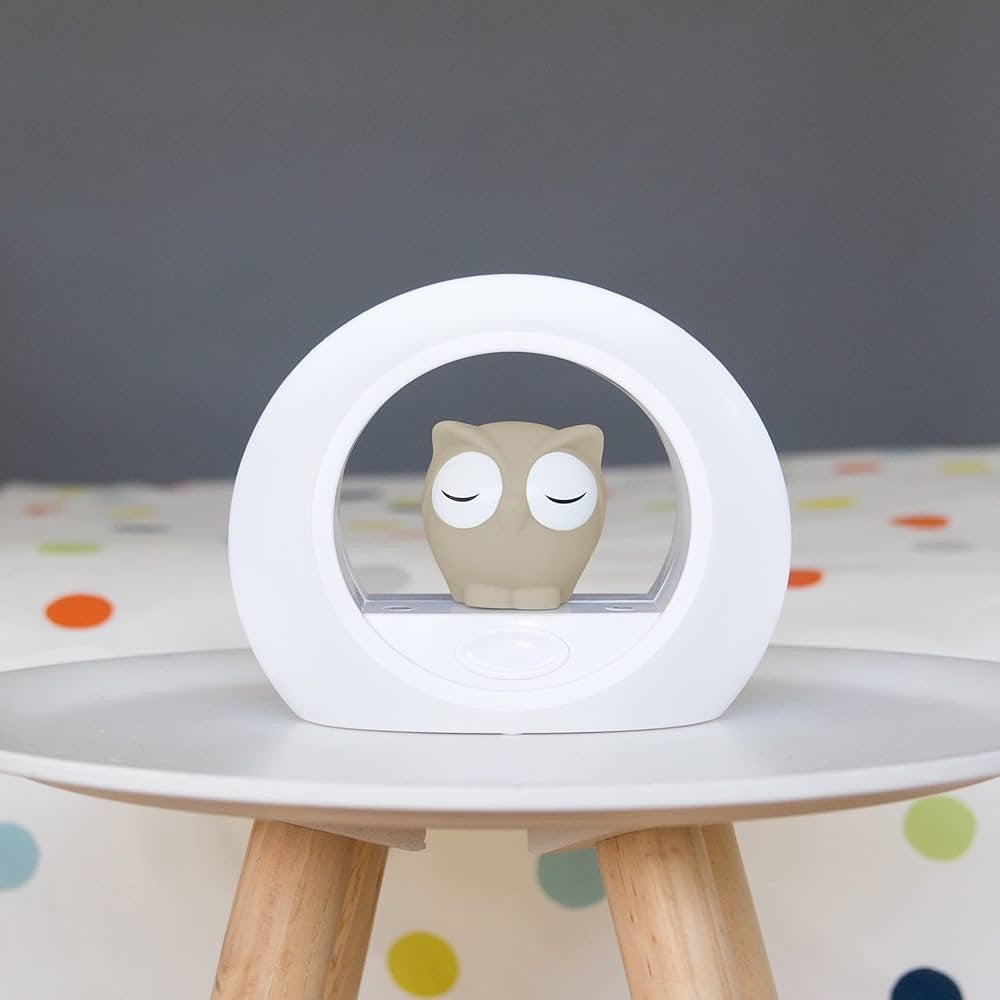 Zazu uil lou nachtlampje grijs, Verzenden, Lamp