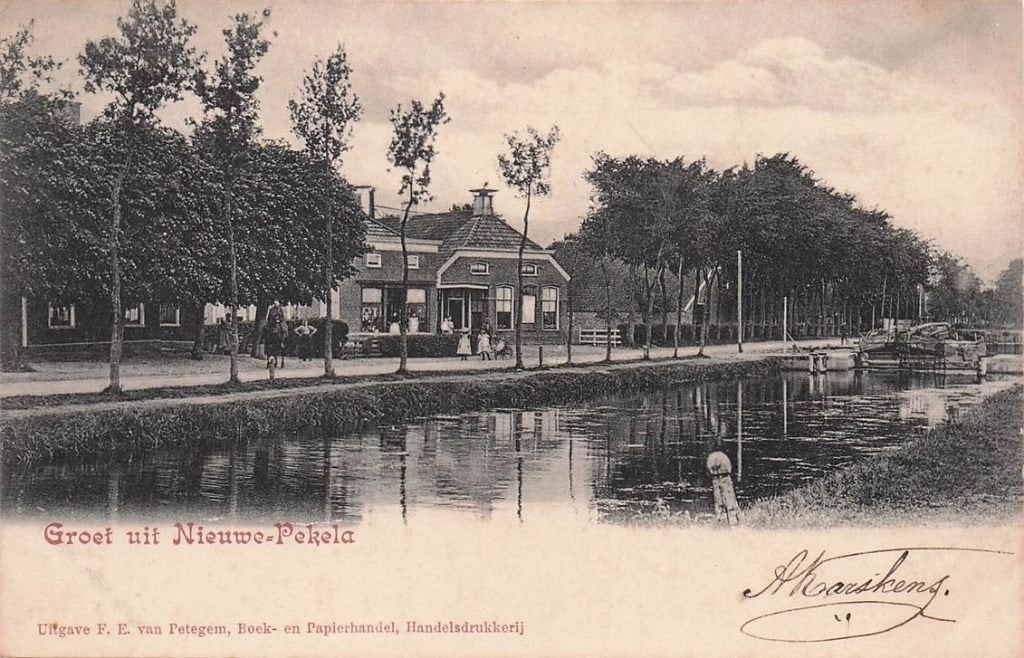 703-145-009 Groet uit Nieuwe-Pekela, Verzamelen, Ansichtkaarten | Nederland, Groningen, Voor 1920, Verzenden