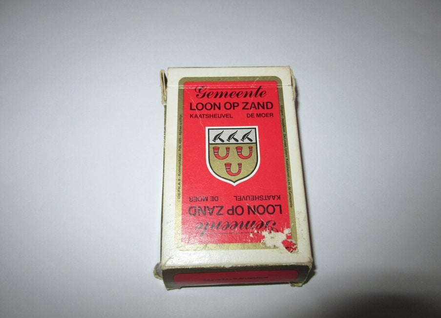 Gemeente Loon op Zand kaart en kwartetspel met Efteling afb, Verzamelen, Efteling, Verzenden, Gebruikt, Overige typen