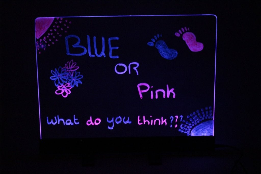 Led schrijfbord - Led decoratie - Mancave - LED, Kouwehoek 1b, Meerkleurig, Nieuw, Glas