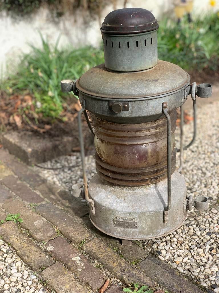 Antieke scheepslamp / buitenlamp - robuust en uniek, Ophalen
