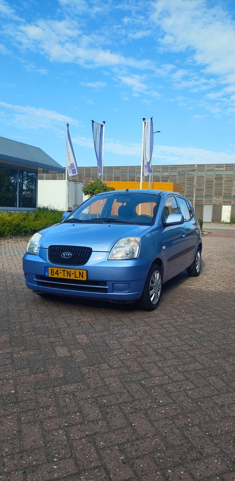 Kia Picanto 1.0 2006 Blauw, Auto's, Voorwielaandrijving, 4 cilinders, 61 pk, Origineel Nederlands