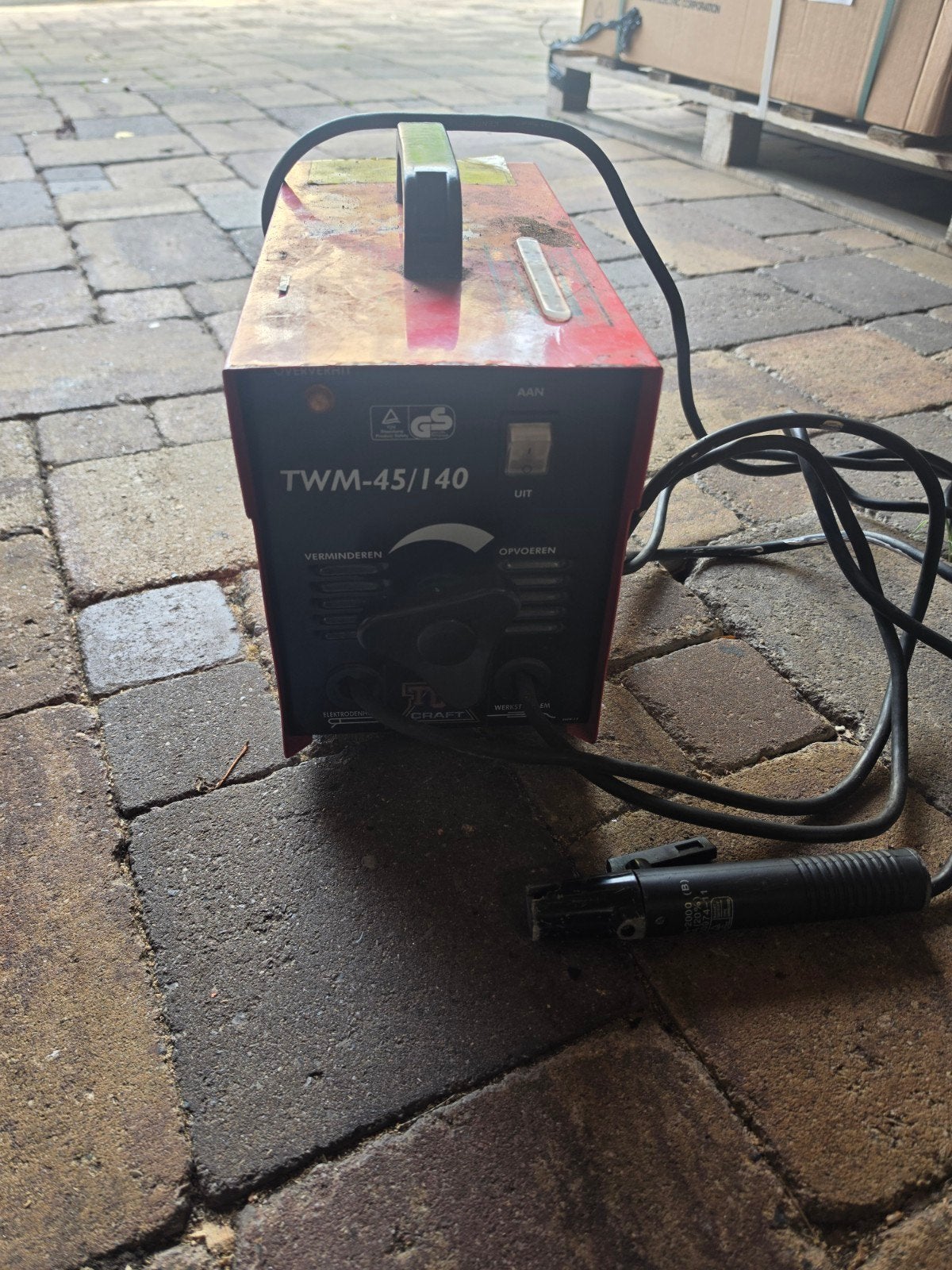 TWM-45/140 Lasapparaat met koeler en 10 elektroden, Ophalen of Verzenden, Gebruikt, Elektroden