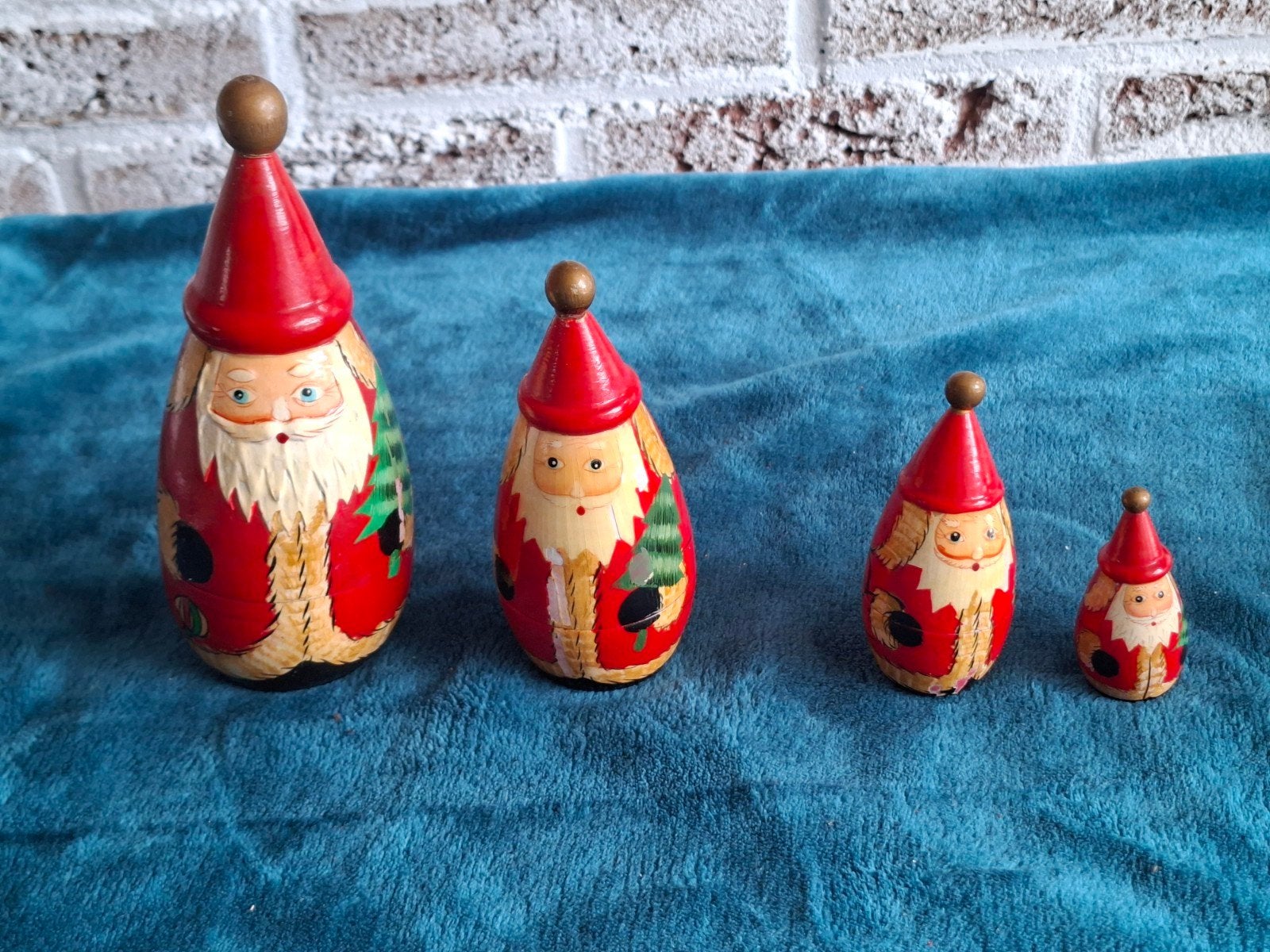 Matroesjka/Ded Moroz kerstmannen, Ophalen of Verzenden, Overige materialen, Overige merken
