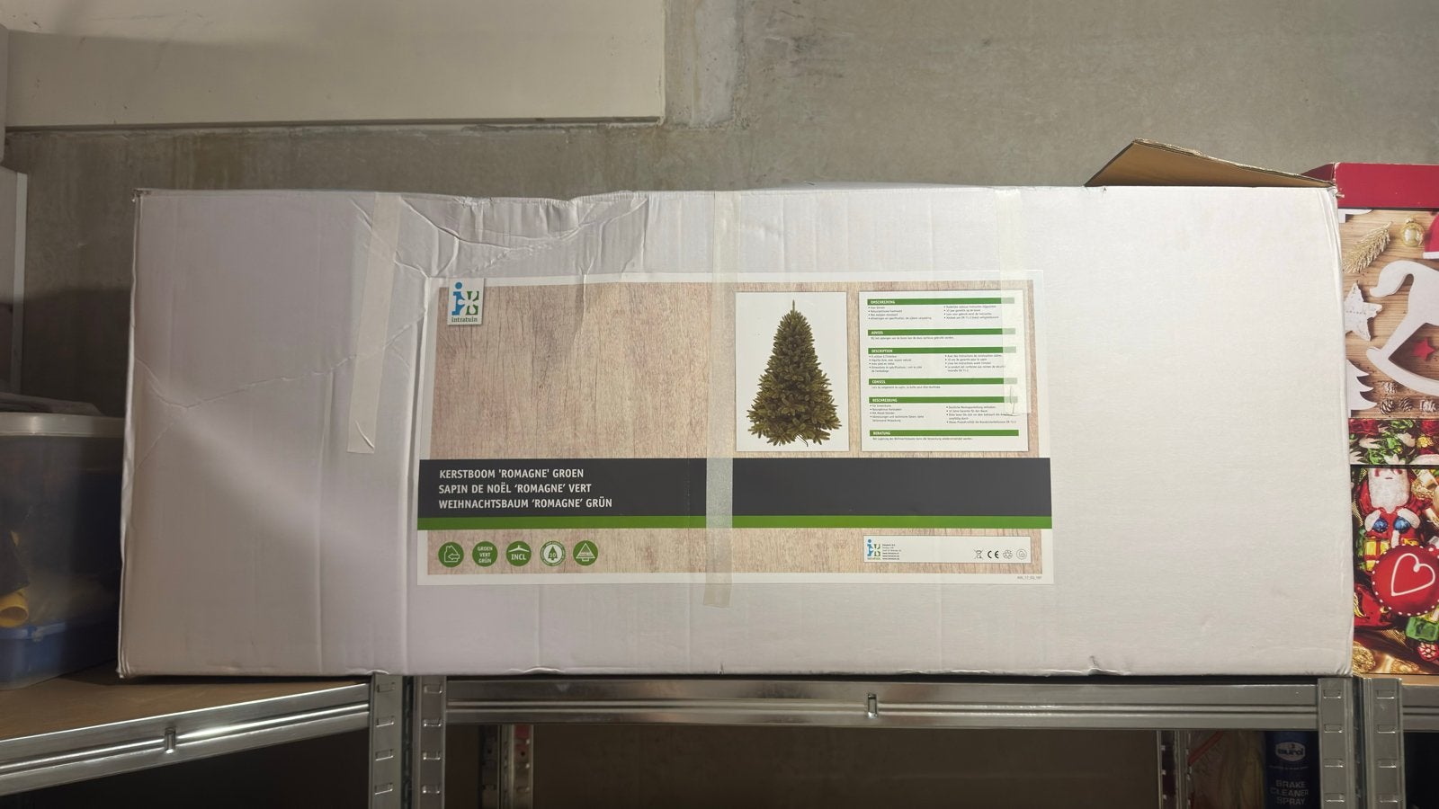Kerstboom Romagne groen, Diversen, Ophalen, Zo goed als nieuw