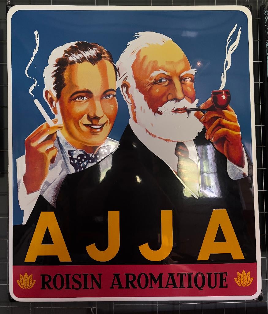 emaille reclamebord ajja, Ophalen of Verzenden, Nieuw, Reclamebord