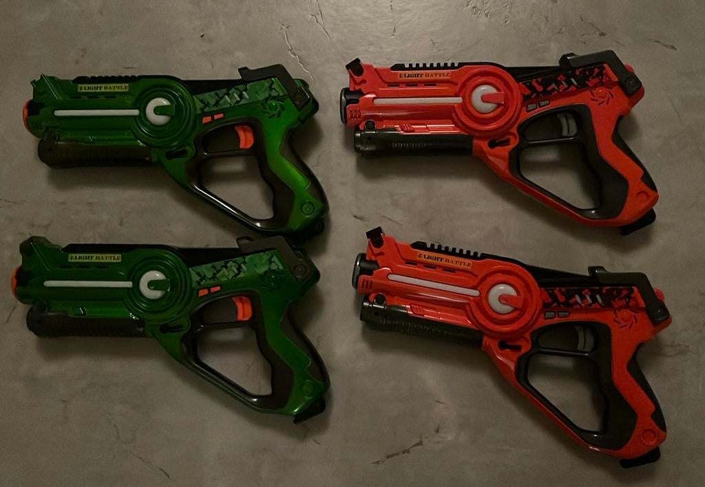 Set van 4 Light Battle Active laserguns, Kinderen en Baby's, Speelgoed | Buiten | Actiespeelgoed, Zo goed als nieuw, Ophalen of Verzenden