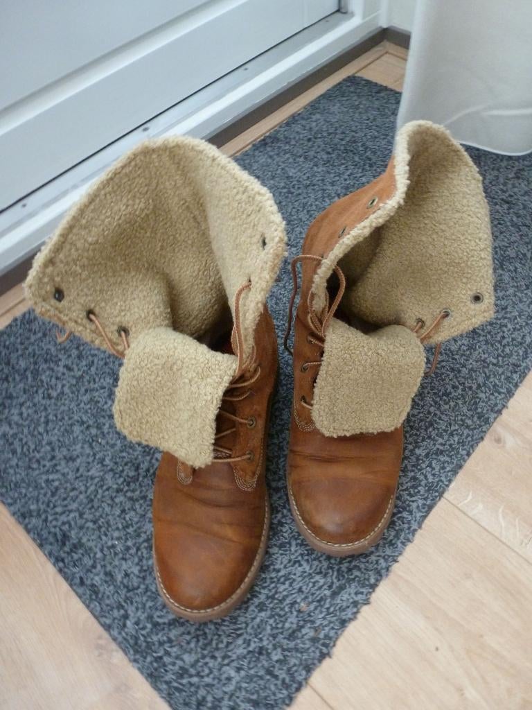TIMBERLAND teddy veterboots 39,5  -GRATIS zend, Bruin, Verzenden, Wandelschoenen, Zo goed als nieuw