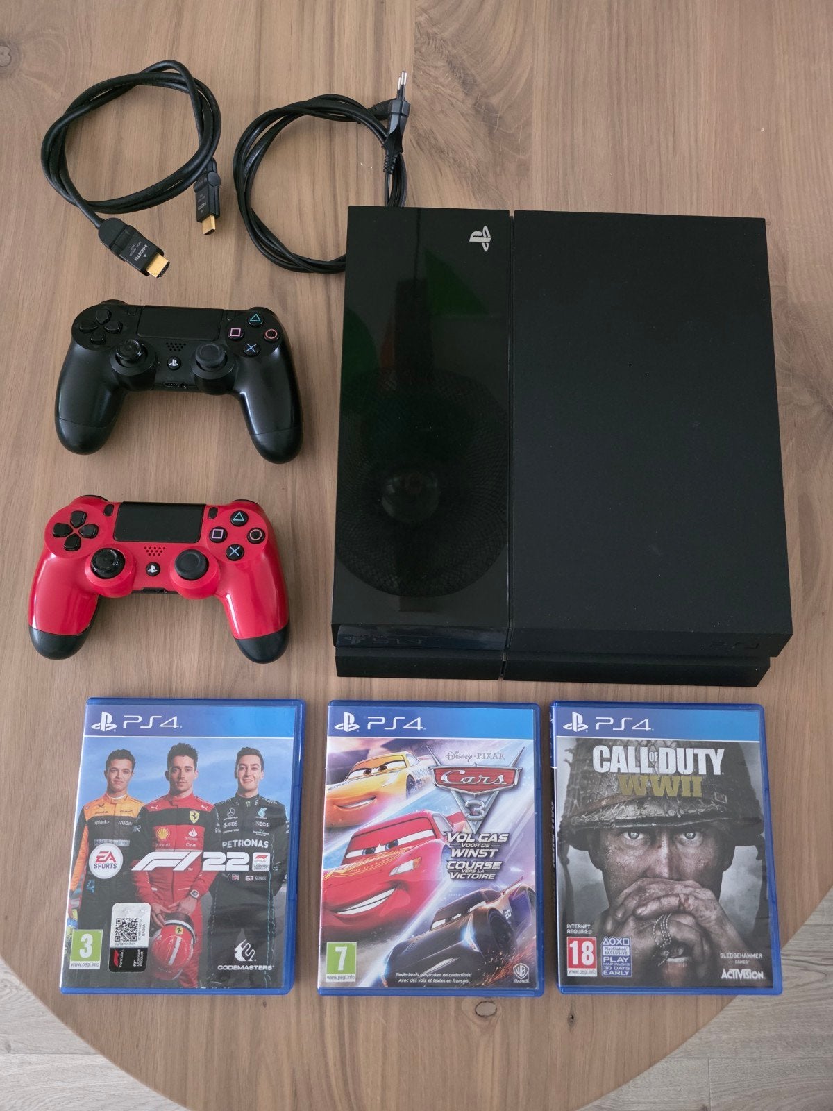 PlayStation 4 met 2 controllers en 3 games, Ophalen, Met 2 controllers, Original, 500 GB